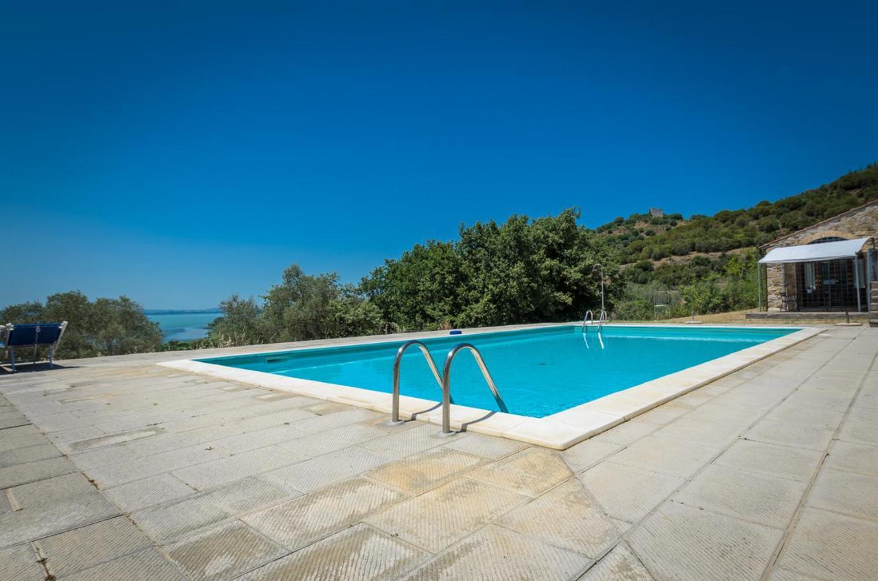 Poloturisticoumbria Rustico Con Piscina Vista Lago Passignano sul Trasimeno Exterior foto