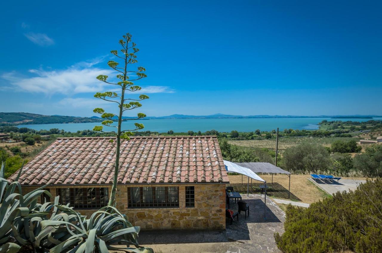 Poloturisticoumbria Rustico Con Piscina Vista Lago Passignano sul Trasimeno Exterior foto